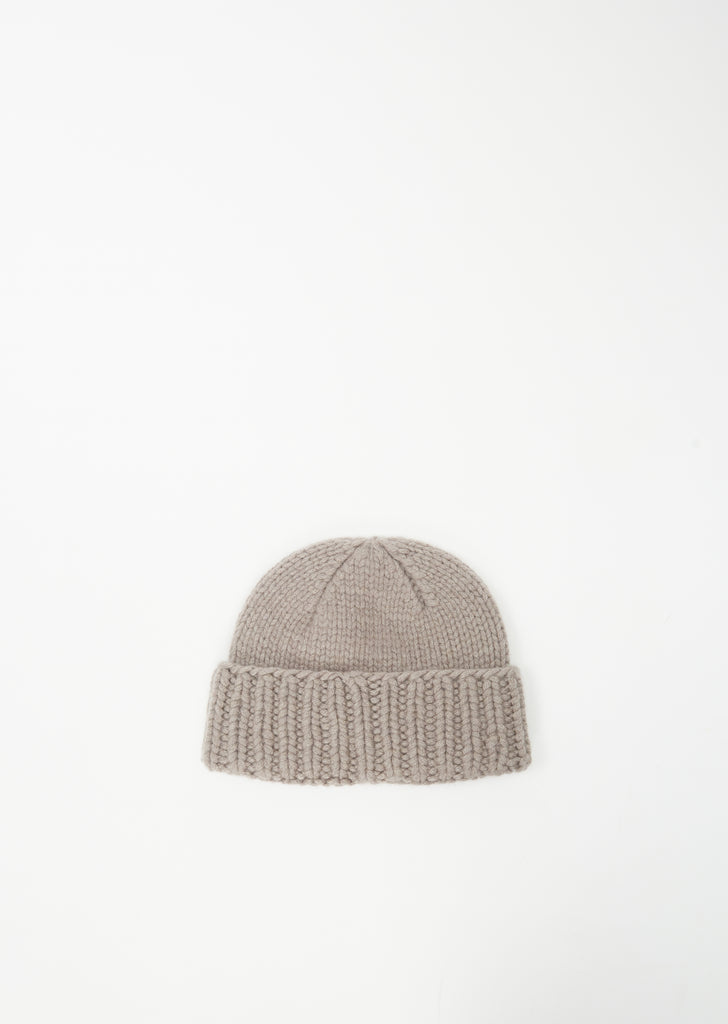 Polly Cashmere Beanie — Muddy