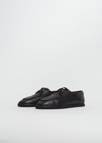 Soft Leather Deck Shoes – La Garçonne