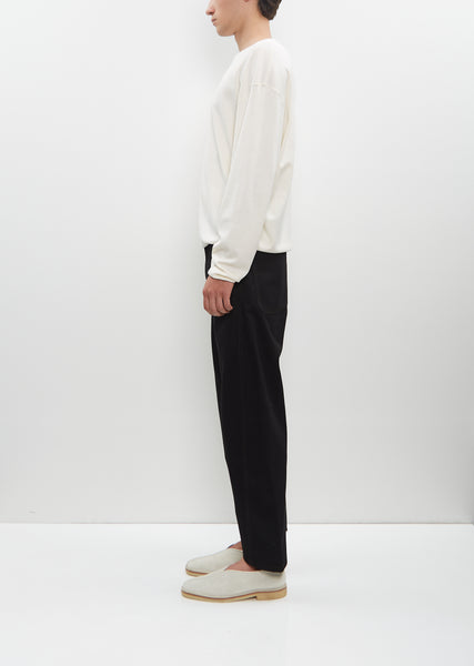 LANCETTI MILANO エレファンテ LS Relaxed Tee — Light Cream – La Garçonne