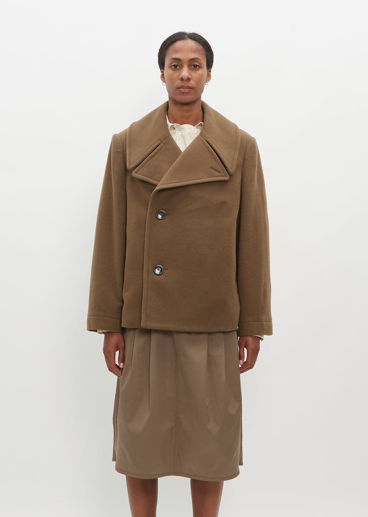 Short Merino Wool Caban