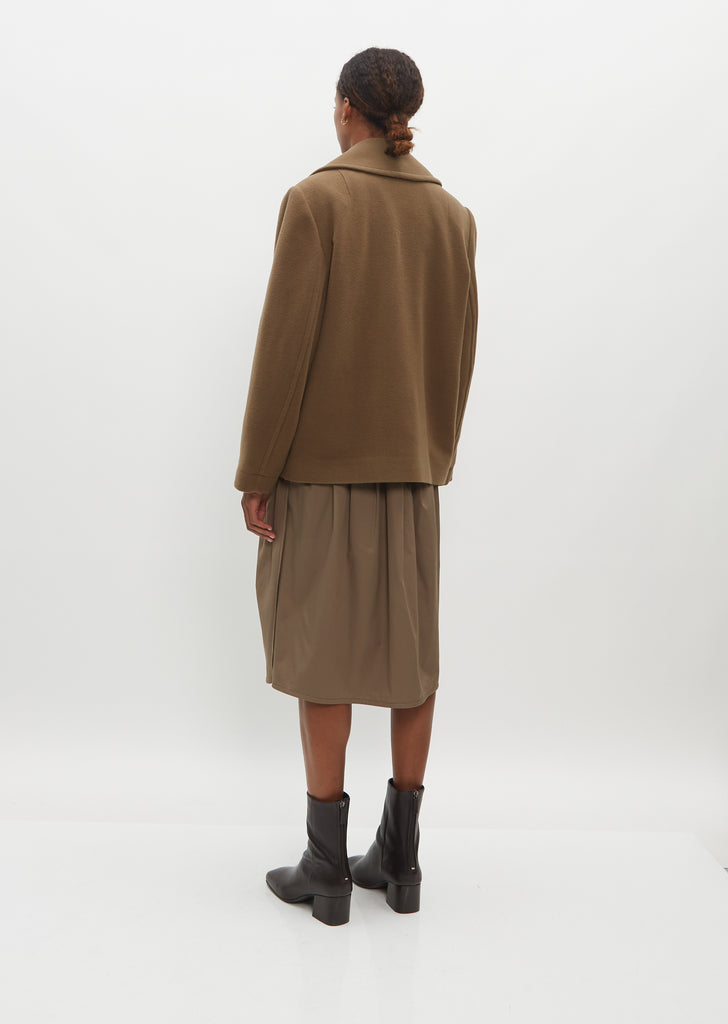 Short Merino Wool Caban