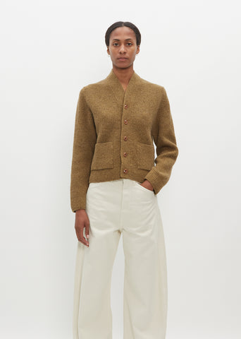 Cropped Wool Cardigan