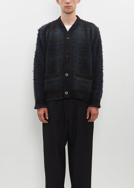 Plaid Knit Cardigan – La Garçonne