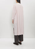 Cotton Pleated Sleeping Shirt Dress