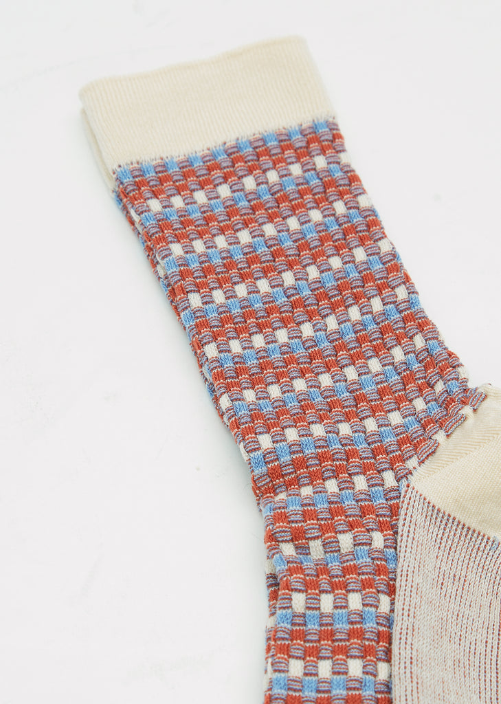 Poko Poko Square Socks — Light Beige