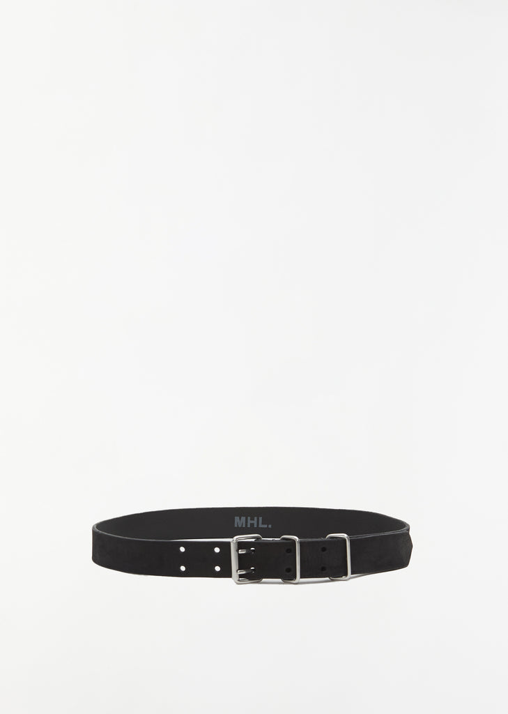 Double Prong Nubuck Belt