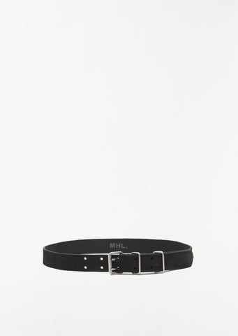 Double Prong Nubuck Belt