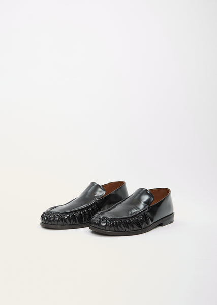 【関税込み】Marsell ブラック Mocassino スリッポン 関税込み】Marsell ブラック Mocasso スリッポン Marsèll
