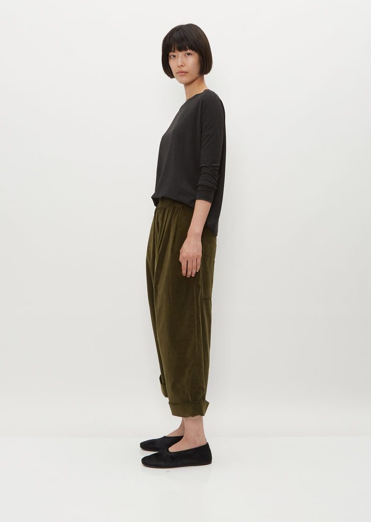 Velvet Bragoni Trousers — Olive