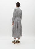 Pleated Print Maxi Skirt