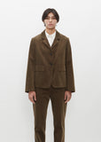 Flap Pocket Cotton Blazer