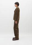 Flap Pocket Cotton Blazer