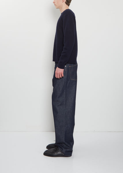 Hard Twist Denim Wide Pants – La Garçonne