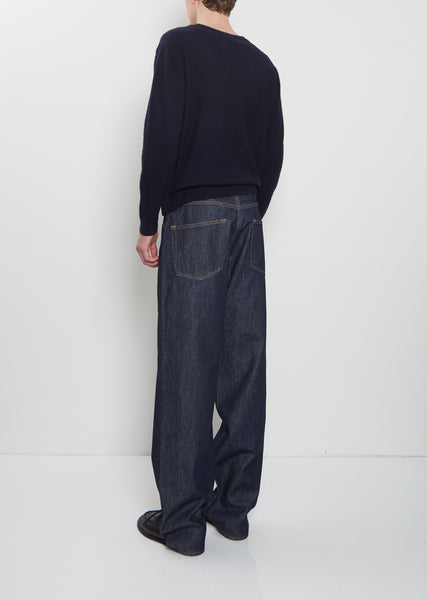 Hard Twist Denim Wide Pants – La Garçonne