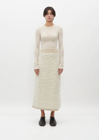 Sherpa Wool and Alpaca Skirt