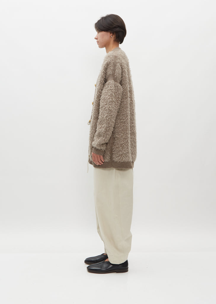Sherpa Wool and Alpaca Cardigan