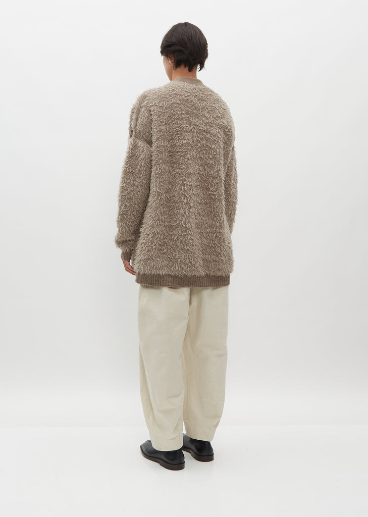 Sherpa Wool and Alpaca Cardigan