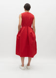 Sleeveless Structured Wool Dress