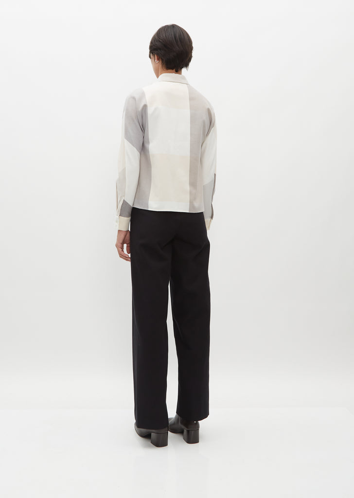 Records Blocks Cotton Flannel Shirt