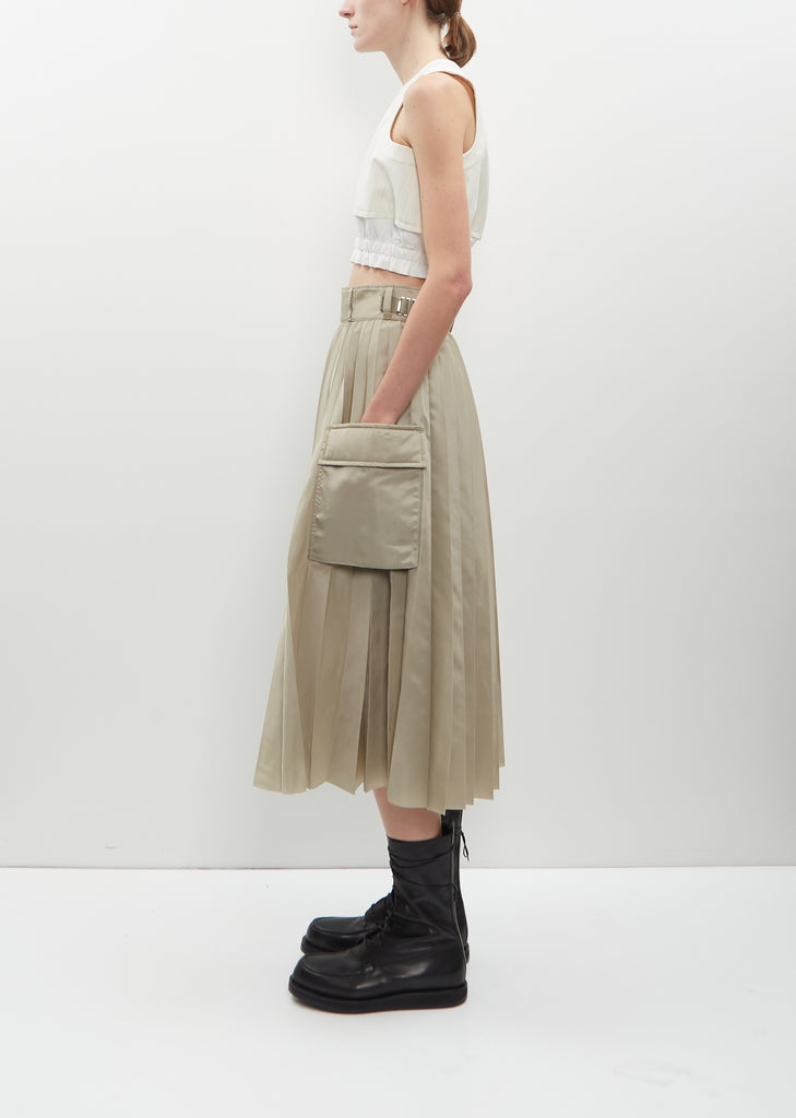 Nylon Twill Skirt