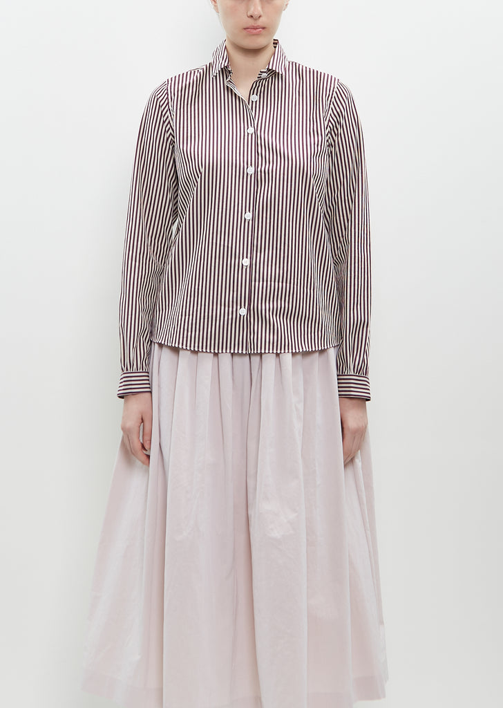 Tyrol Shirt — Wine Stripe