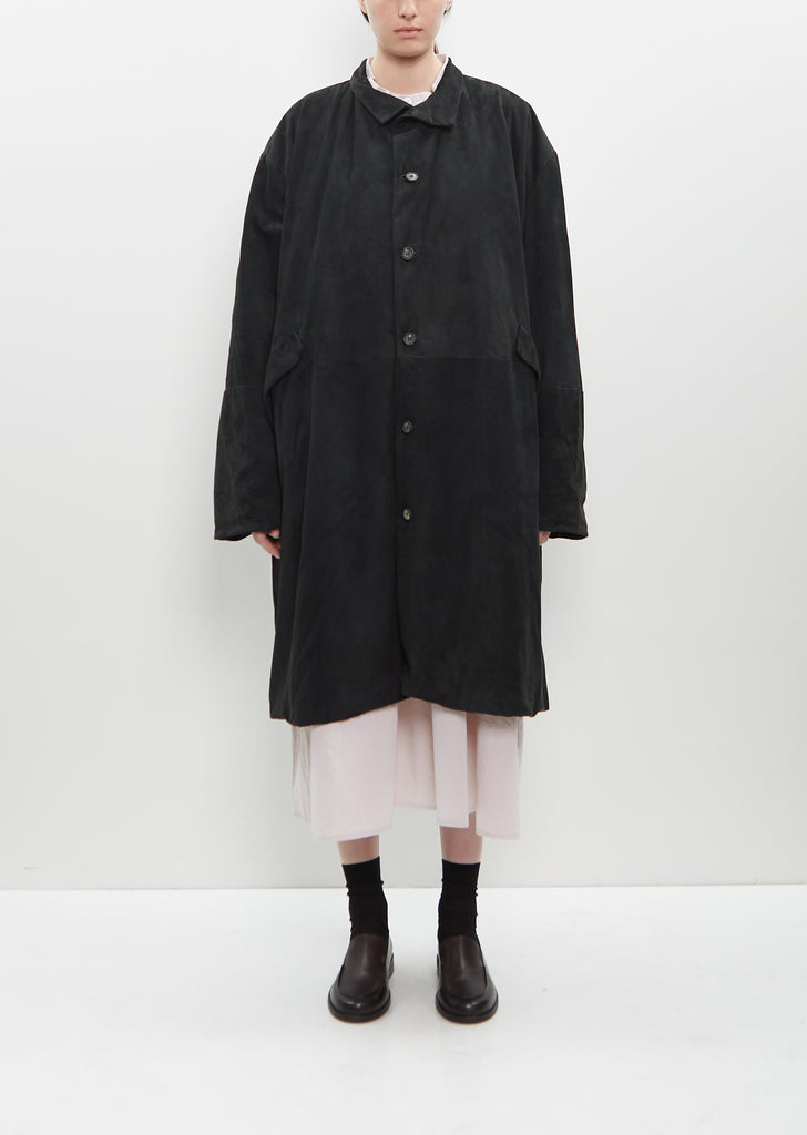 Leather Overcoat