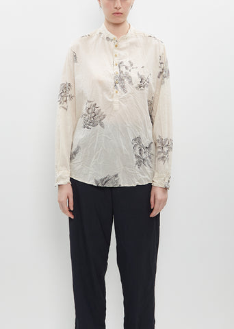 Friends of the Forest Print Blouse — Natural