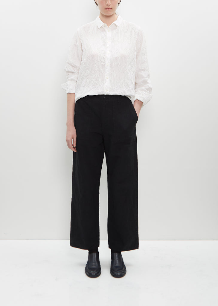 High Thread Count Cotton Linen Baker Pants
