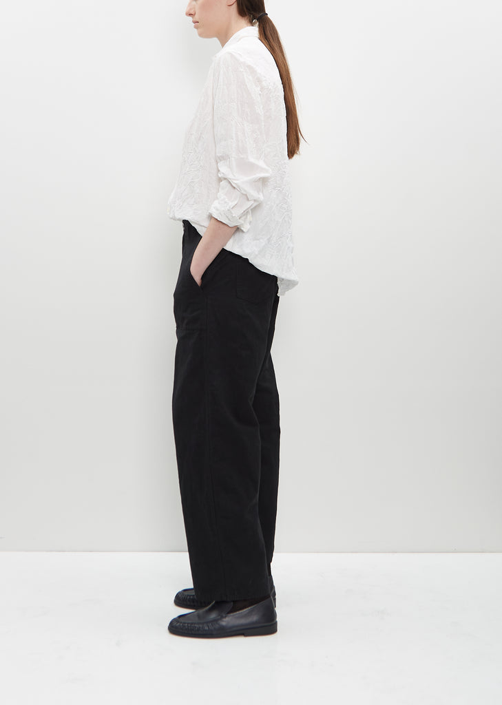 High Thread Count Cotton Linen Baker Pants