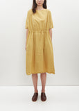 Oversized Tissue Cotton Dress — Sun Yellow