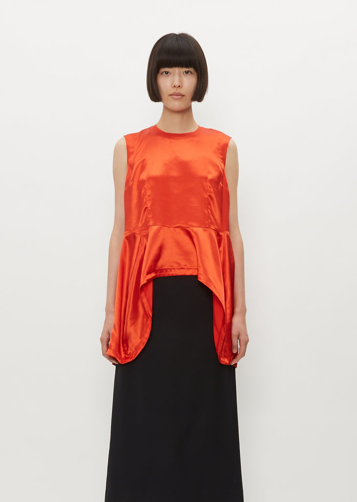 Sleeveless Satin Top