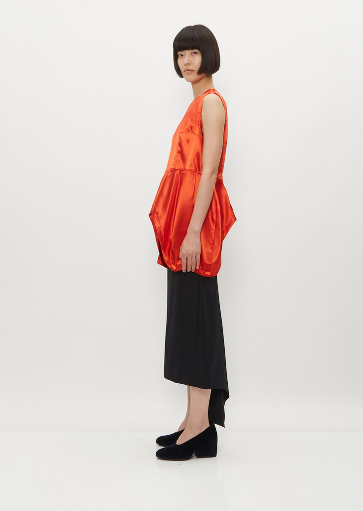 Sleeveless Satin Top