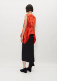 Sleeveless Satin Top