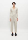 Pleated Zip Cardigan