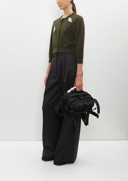 関税・送料無料【Simone Rocha】ボウリボン ピアス ブラック SIMONE ROCHA］<Bow Ribbon Drop ピアス-ブラックをレンタルする