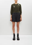 Faux Fur Pocket Flare Shorts