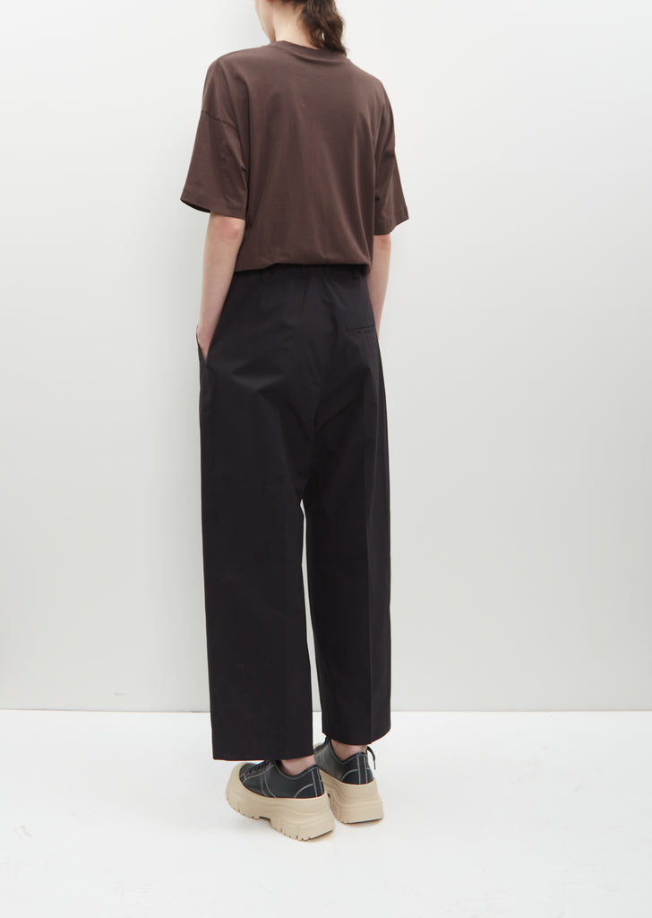 Pass Cotton Pants — Off Black
