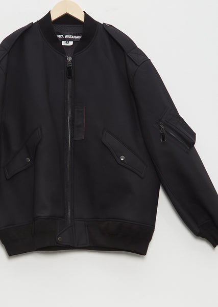 BLANCHA/ブランカ】 Nylon fabric shearling bomber（中綿