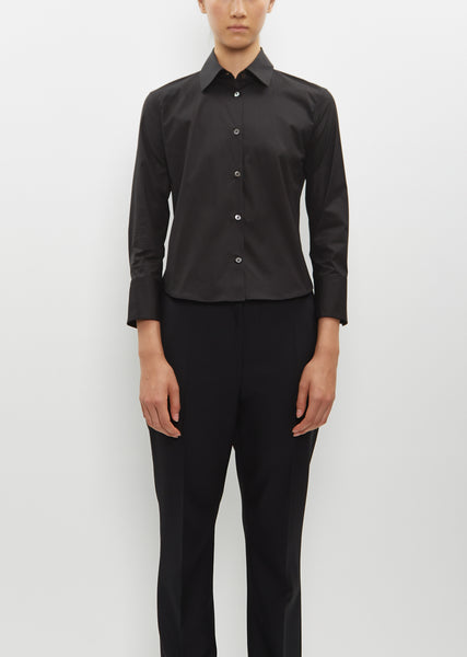 teloplan poter shirt ブラック Frou Shirt — Black – La Garçonne