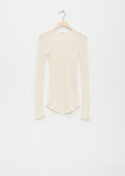 Luna Organic Merino Wool Long Sleeve Tee — Natural