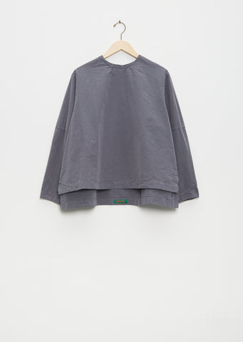 Biggy Simple Cotton Top — Graphite