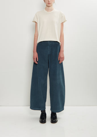 Bum Cotton Velvet Pant — Petrol