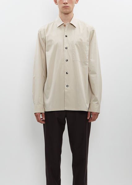 Tシャツ・カットソー Dries Van Noten Army green polyester Cornish shirt Dries Van Noten Button-down Shirt With Single Chest Pocket