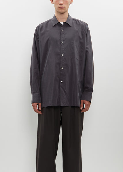 Silk Nylon Oversized Down Pat Shirt – La Garçonne