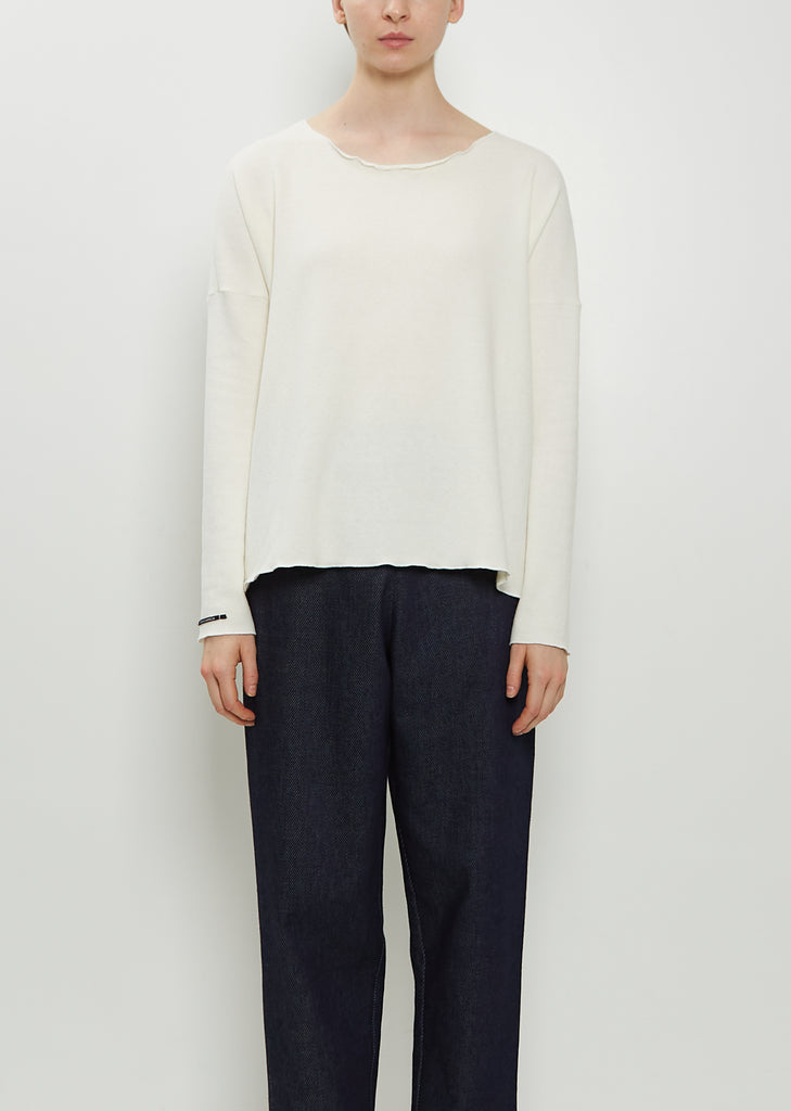 Stretch Jersey Sweater — Milk