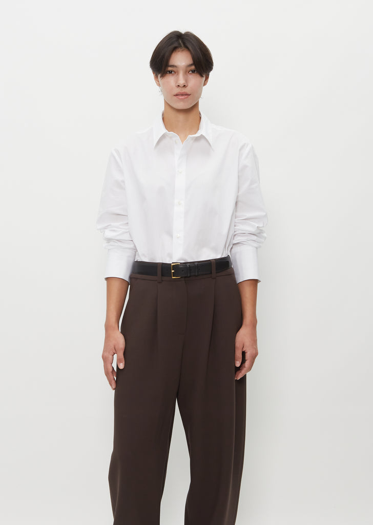 Sada Wool Trousers — Chocolate