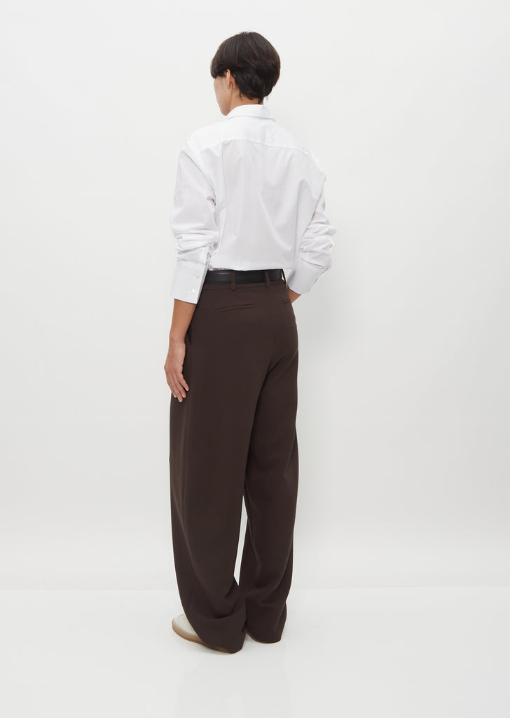 Sada Wool Trousers — Chocolate