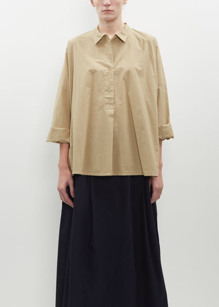 Irma Cotton Poplin Shirt - 2 / Mojave