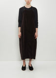 Velvet Salopette Dress — Chocolate