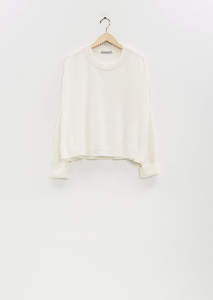 Cashmere Chunky Sweater — White